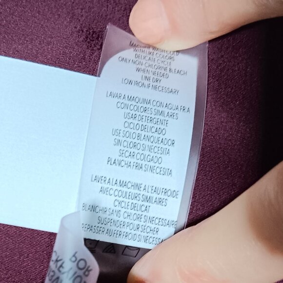 Calvin Klein Women's Burgundy Button Down Shirt - Picture 4 of 9